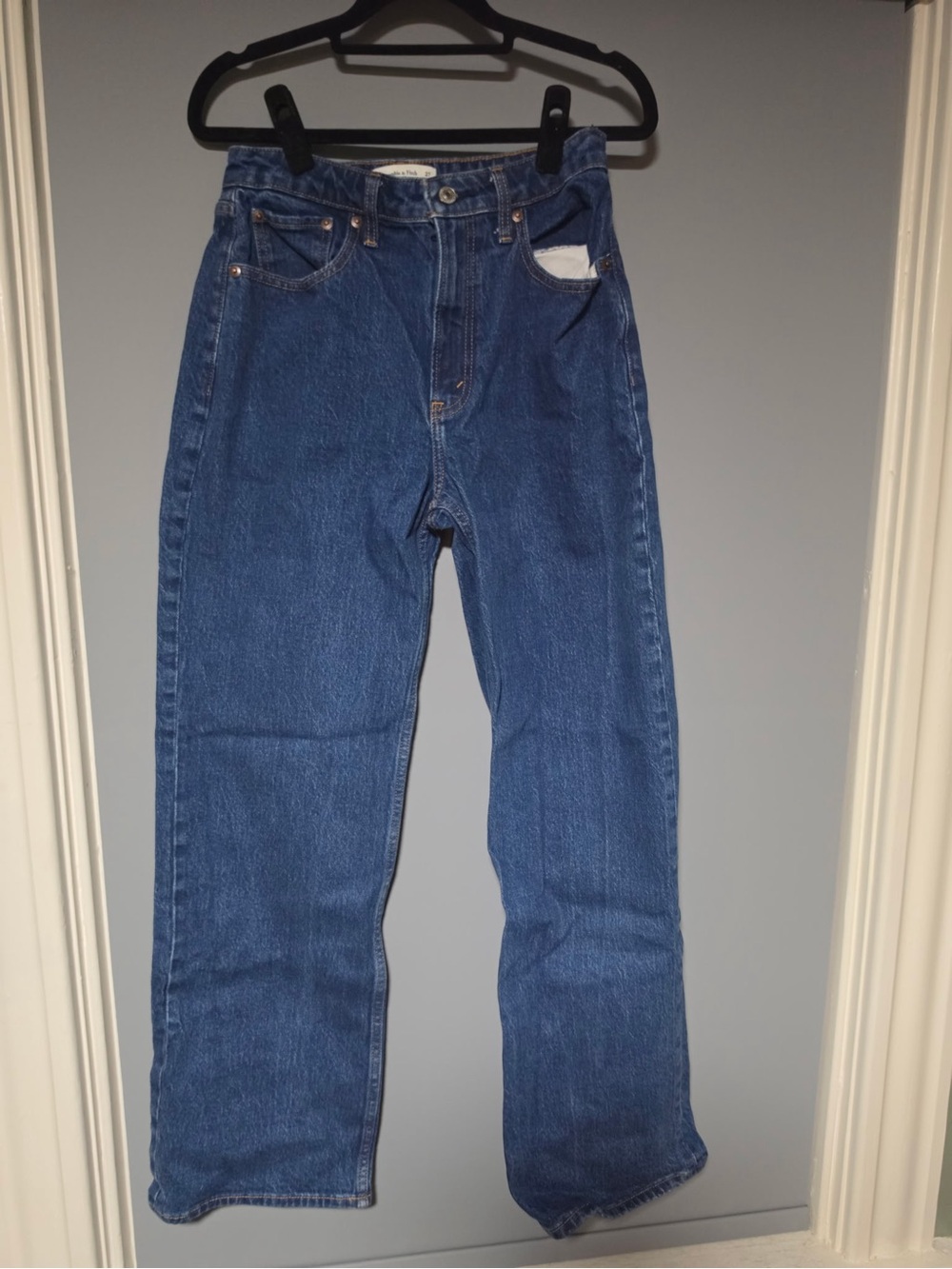 Abercrombie & Fitch Women's Jeans - Blue curve love